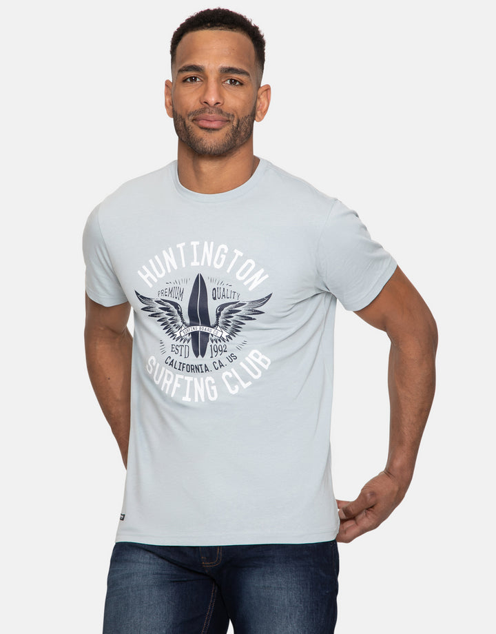 yates front print cotton t shirt