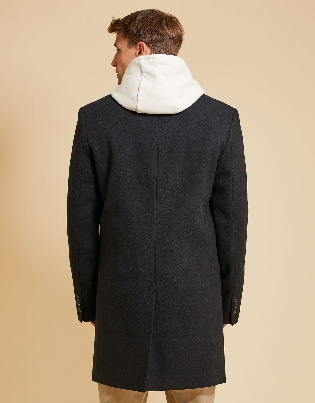 Threadbare Luxe Men's Black Tailored Coat