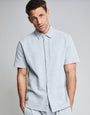 Threadbare Luxe Men's Grey Marl Jersey Short Sleeve Shirt