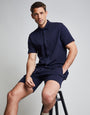 Threadbare Luxe Men's Navy Jersey Short Sleeve Shirt