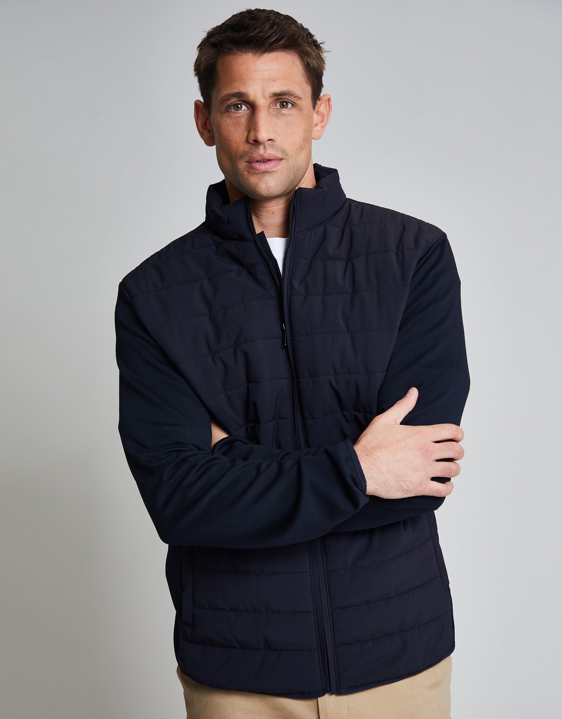 Funnel neck hotsell quilted jacket