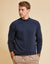 Threadbare Luxe Men's Navy Turtleneck Jumper