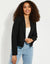 Black Cropped Bouclé Blazer