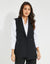 Black Longline Sleeveless Blazer
