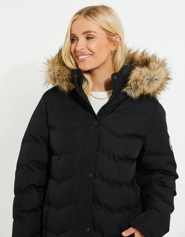 Black Short Parka Jacket