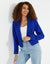 Cobalt Blue Cropped Blazer