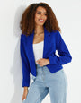 Cobalt Blue Cropped Blazer