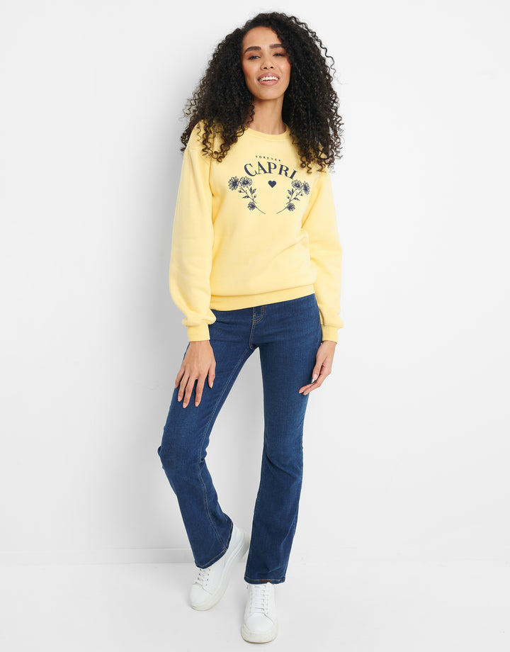 Yellow Flower Sweatshirt