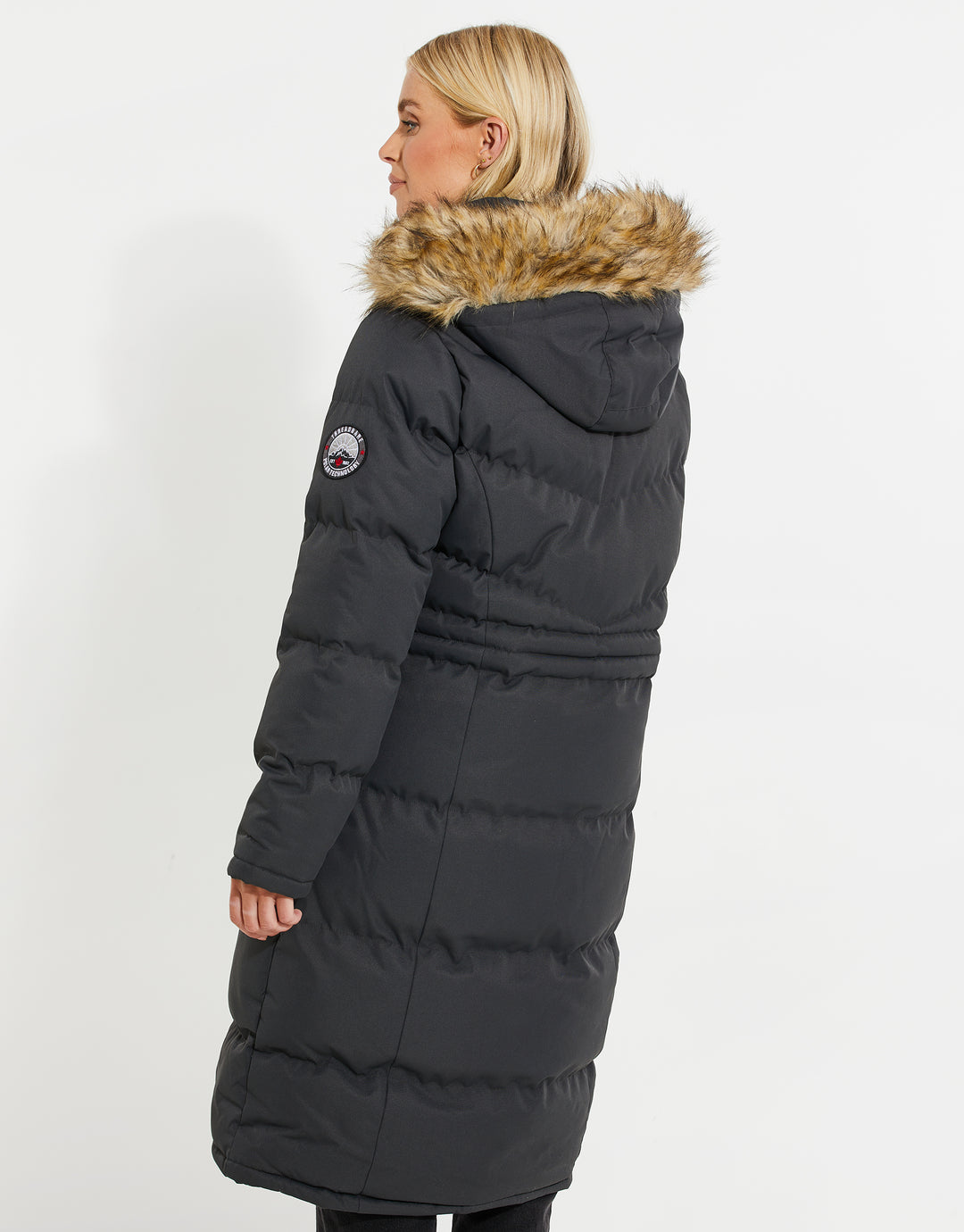 Grey Longline Parka Jacket