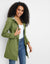 PU Rubberised Mac in Khaki Green