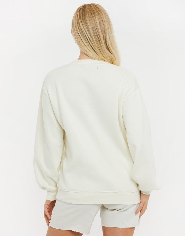 Cream Flower Sweatshirt