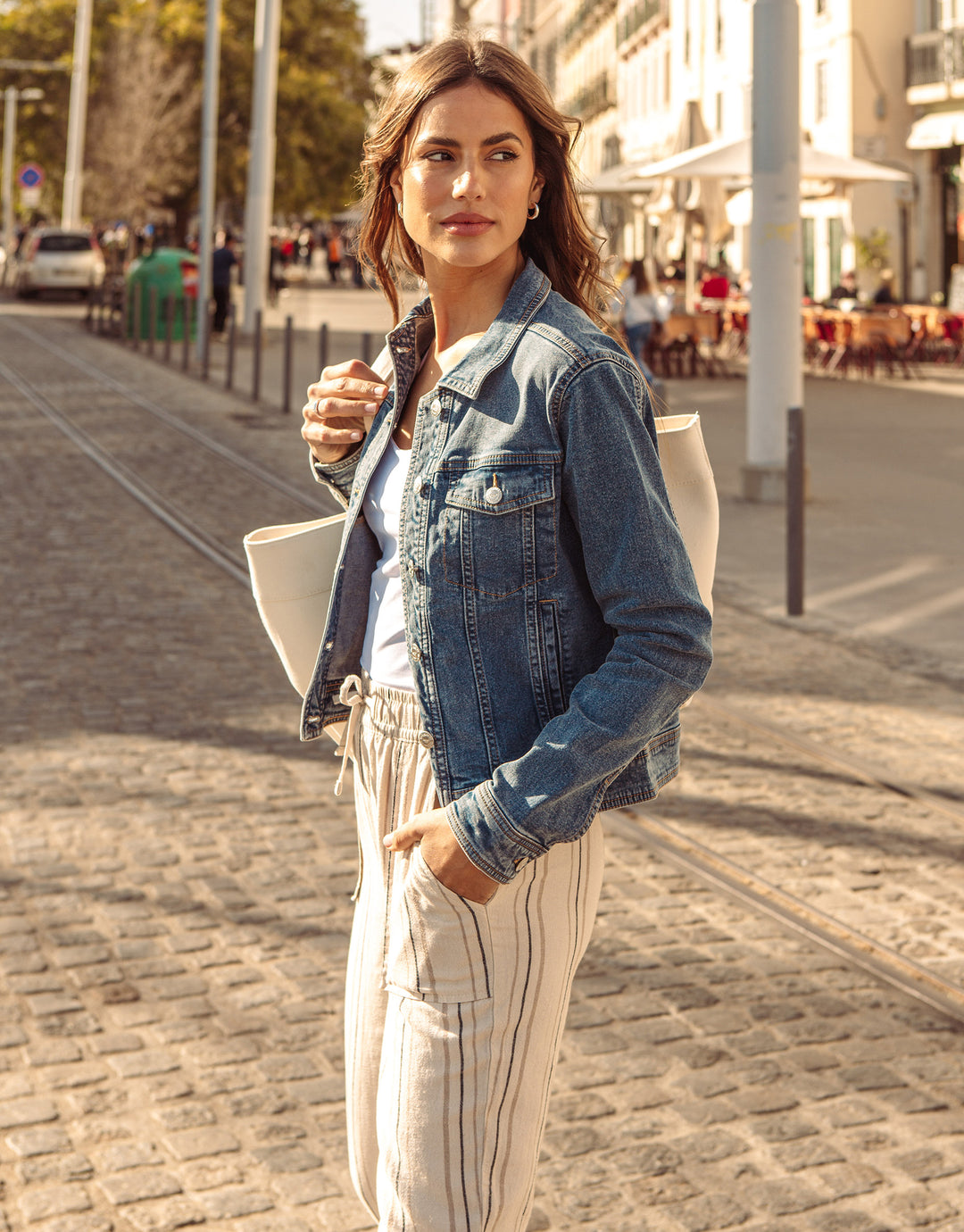 Mid Wash Denim Jacket