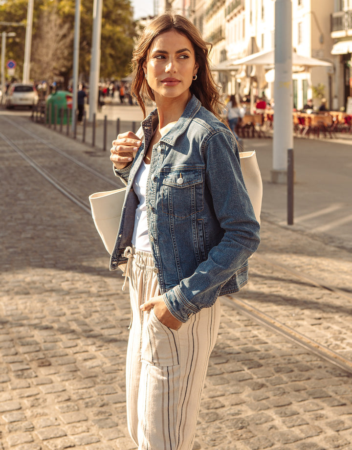 Mid Wash Denim Jacket