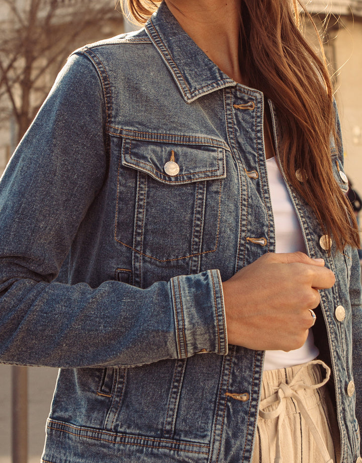 Mid Wash Denim Jacket