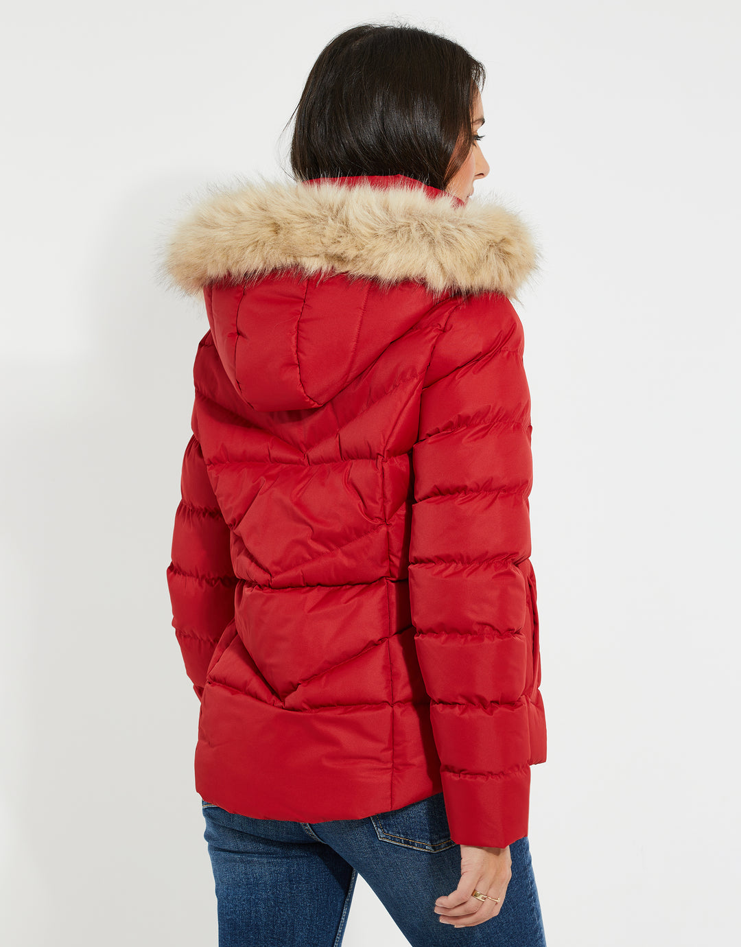 Red Short Parka Jacket