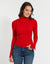 Red Roll Neck Jumper