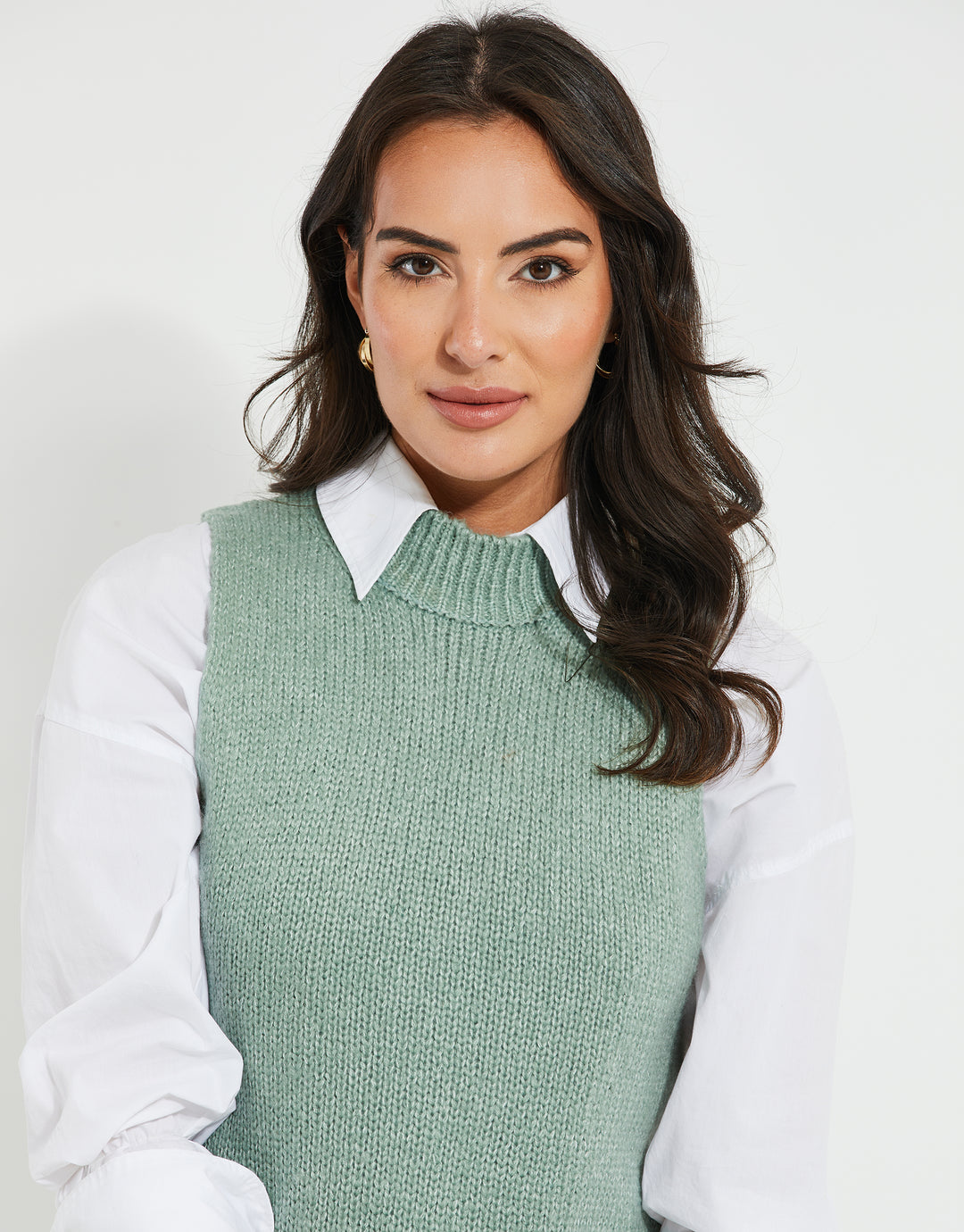 Sage Green Knitted Vest