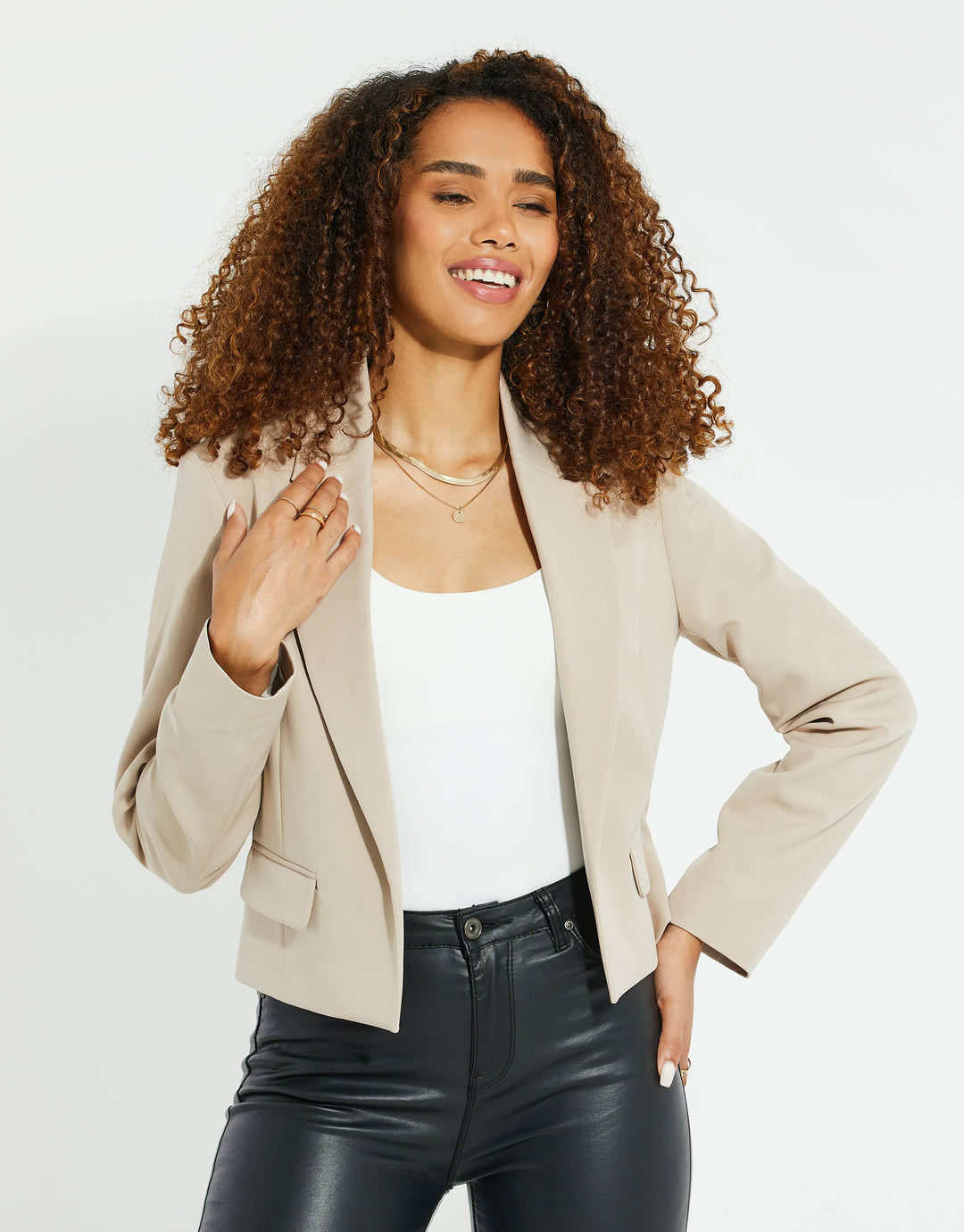 Stone Cropped Blazer