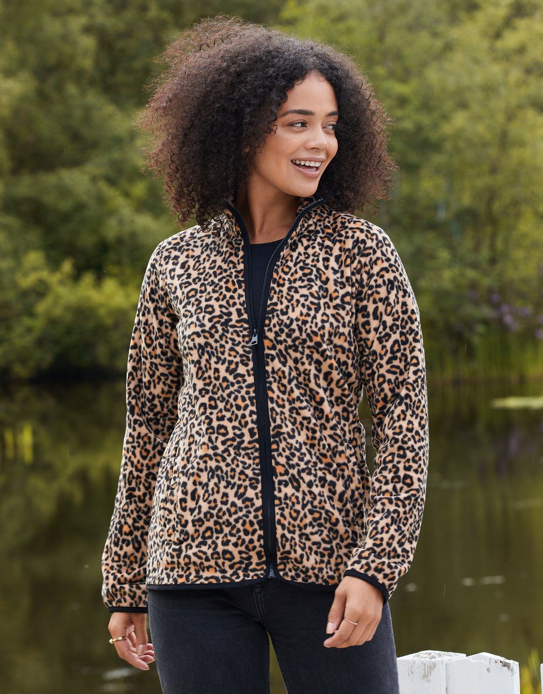 Fleece Jacket Cheap Leopard Print Jacket Zip Fleece Leopard Fleece