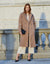 Taupe Double Breasted Coat