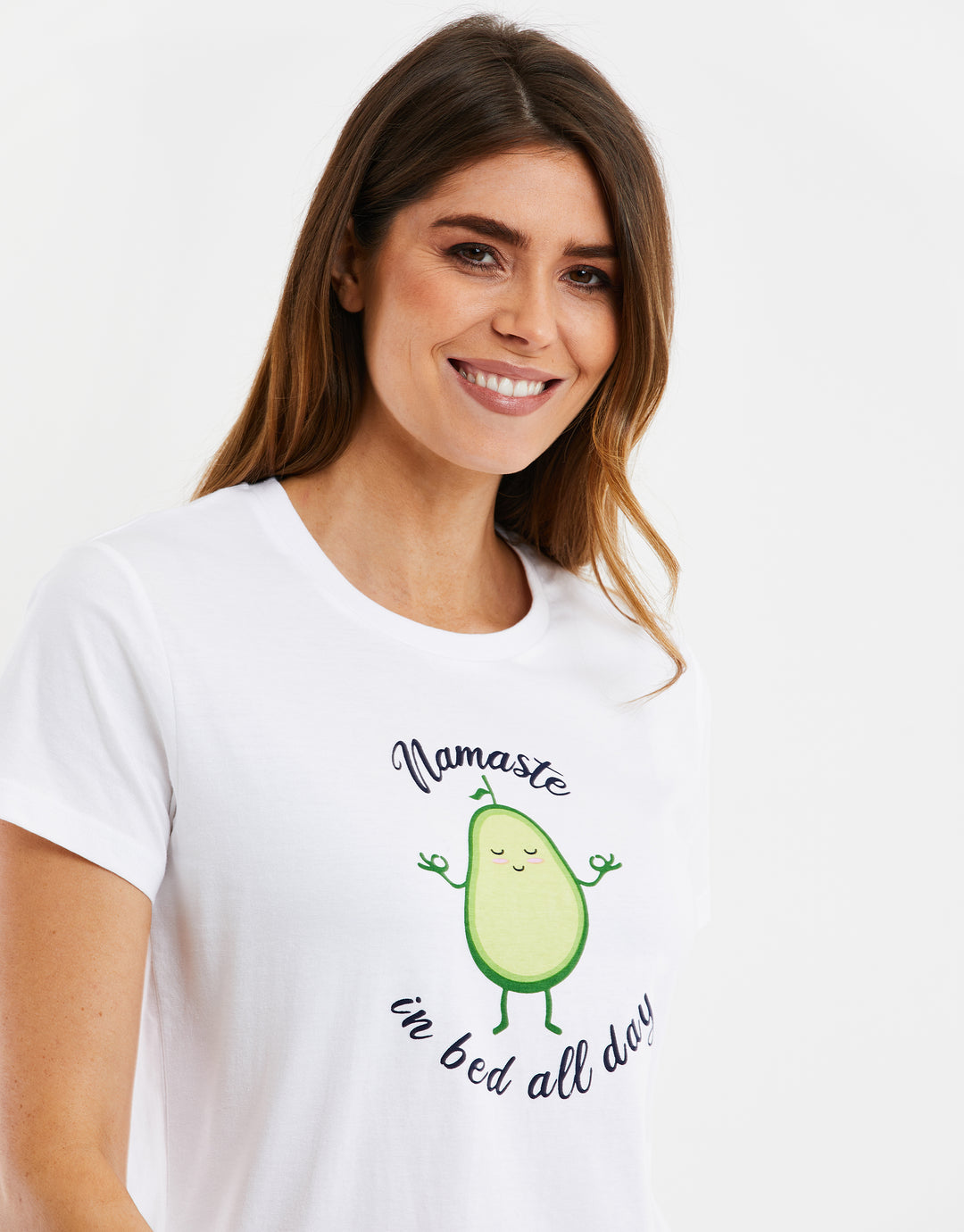 White Avocado Short Pyjamas (2-Piece Set)