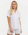 White Star Print Short Pyjamas (2-Piece Set)