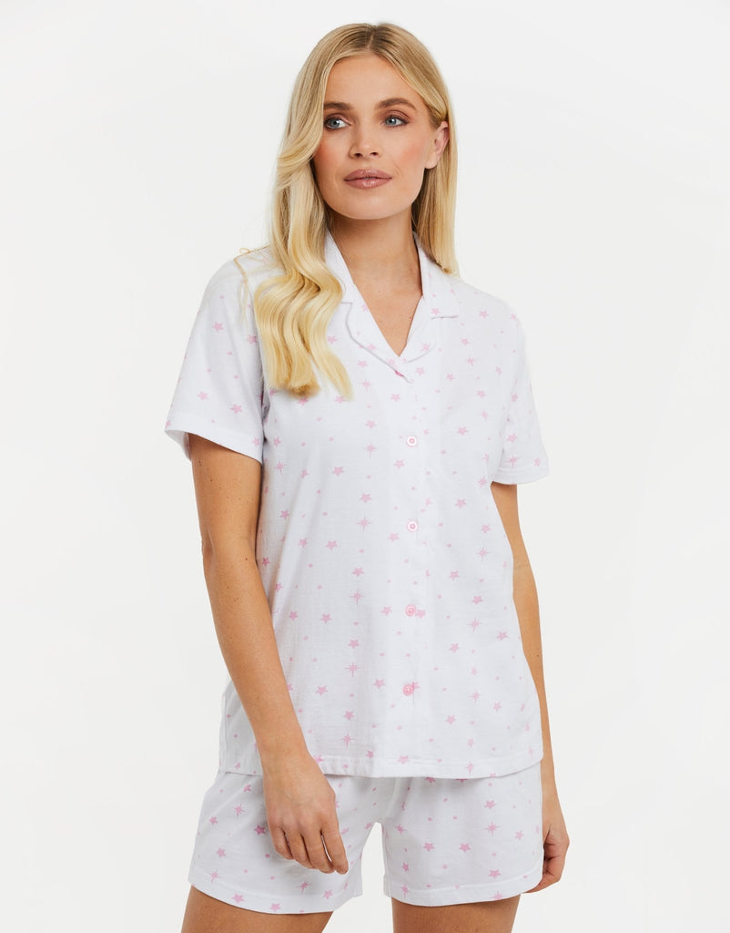 Star Print Short Pyjama Set