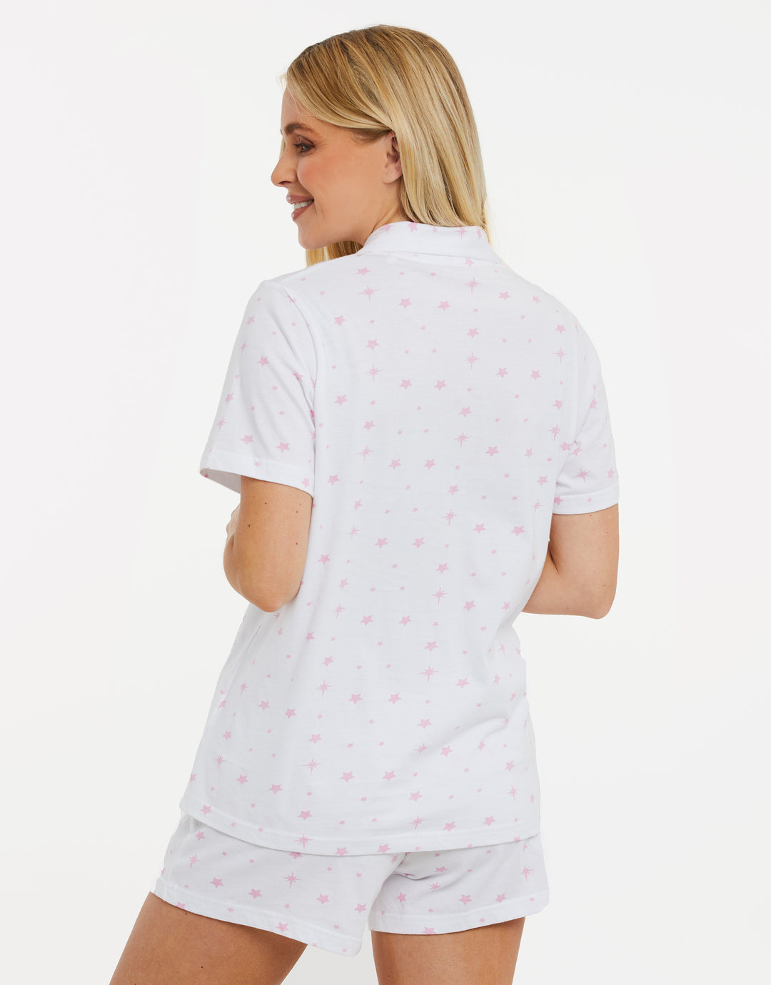 White Star Print Short Pyjamas (2-Piece Set)