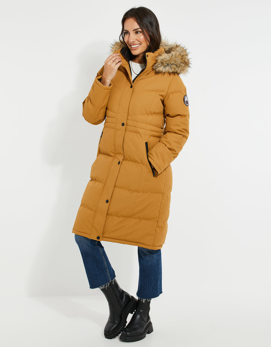 Mustard Yellow Longline Parka Jacket